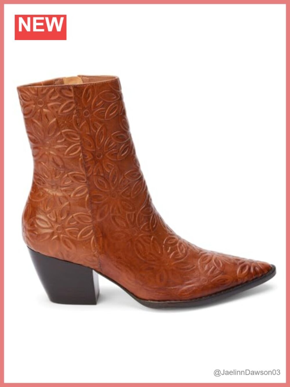 Matisse Caty Leather Ankle Boots Mid Heel Zip Casual Women's Shoes